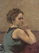 Jean-Baptiste Camille Corot Frau in Blau Spain oil painting artist